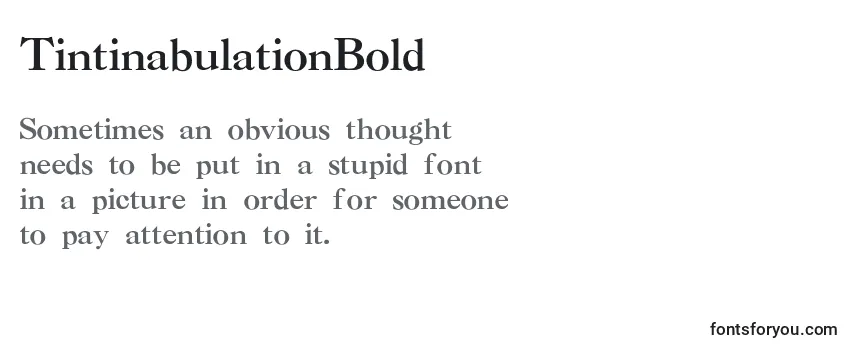 TintinabulationBold Font