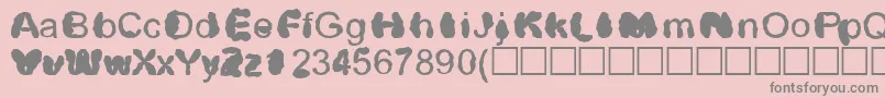 More about Distrowt Font Distrowt Font – Gray Fonts on Pink Background