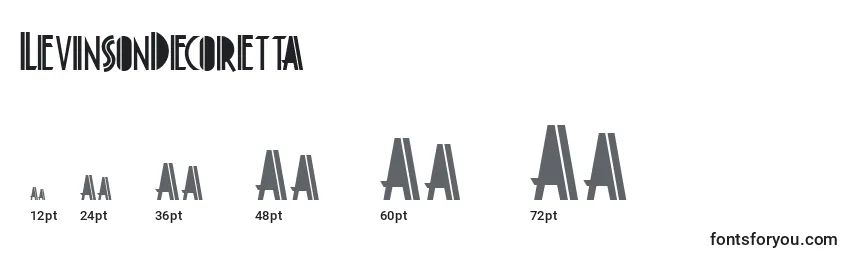 LevinsonDecoretta Font Sizes