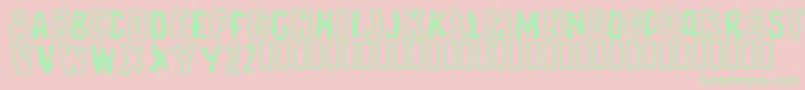 Repeatuntilfalse Font – Green Fonts on Pink Background