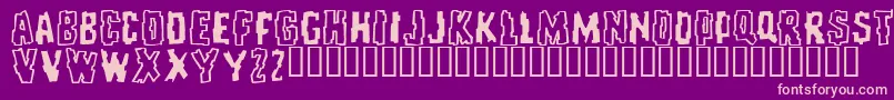 Repeatuntilfalse Font – Pink Fonts on Purple Background