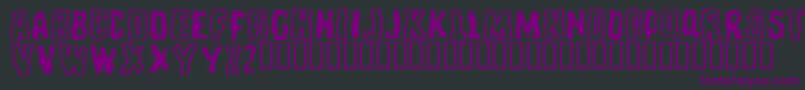 Repeatuntilfalse Font – Purple Fonts on Black Background