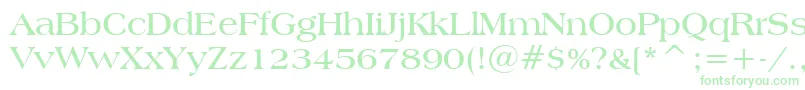 AmericanaBoldBt Font – Green Fonts on White Background