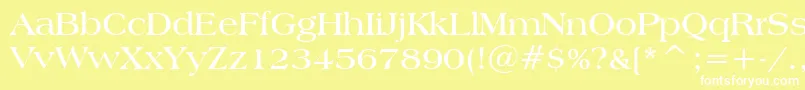 AmericanaBoldBt Font – White Fonts on Yellow Background