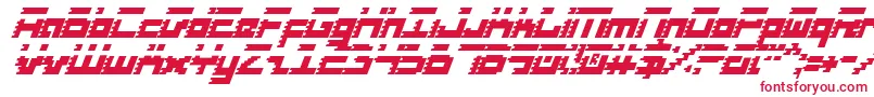 フォントRoidci – 白い背景に赤い文字