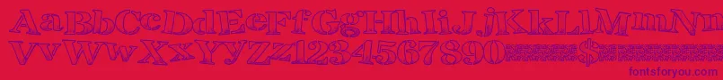 More about Breaktime Font Breaktime Font – Purple Fonts on Red Background