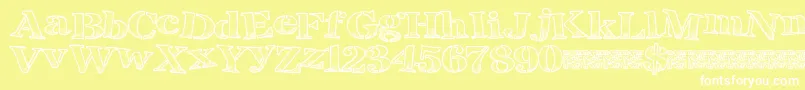 More about Breaktime Font Breaktime Font – White Fonts on Yellow Background