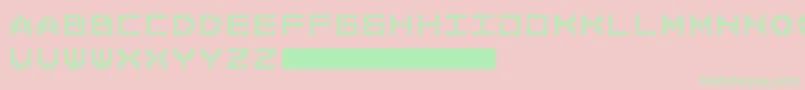 Czcionka AllAround – zielone czcionki na różowym tle