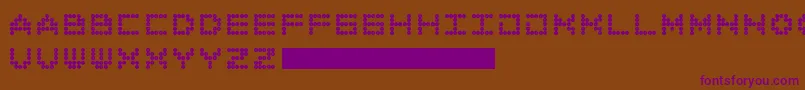 Шрифт AllAround – фиолетовые шрифты на коричневом фоне