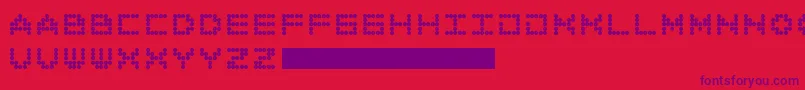 AllAround Font – Purple Fonts on Red Background