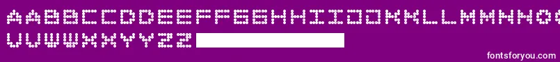 Шрифт AllAround – белые шрифты на фиолетовом фоне