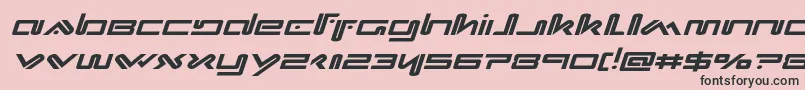 Weitere Informationen zur Xephyrexpandital-Schriftart Xephyrexpandital-Schriftart – Schwarze Schriften auf rosa Hintergrund