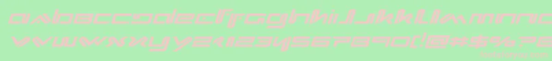 Xephyrexpandital Font – Pink Fonts on Green Background