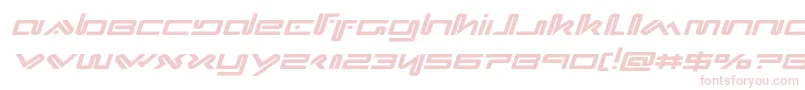 Fonte Xephyrexpandital – fontes rosa em um fundo branco
