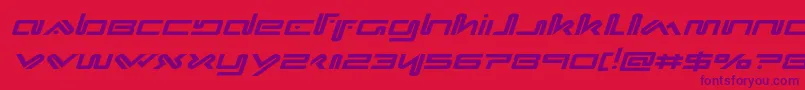 fuente Xephyrexpandital – Fuentes Moradas Sobre Fondo Rojo