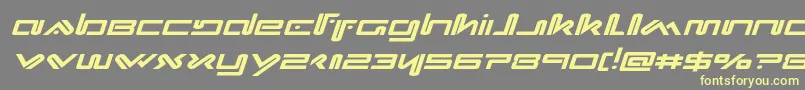 Xephyrexpandital Font – Yellow Fonts on Gray Background