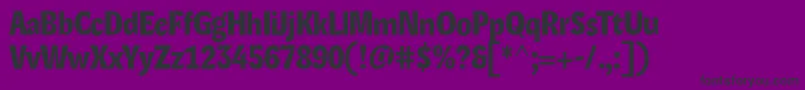 フォントLexonHeadline – 紫の背景に黒い文字