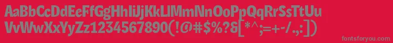 LexonHeadline Font – Gray Fonts on Red Background