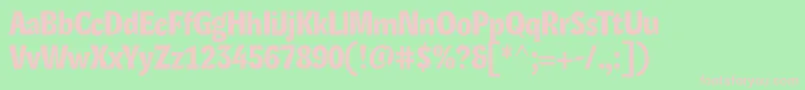 LexonHeadline Font – Pink Fonts on Green Background