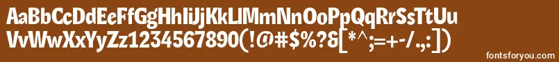 LexonHeadline Font – White Fonts on Brown Background