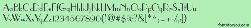 PramuddbNormal Font – Black Fonts on Green Background