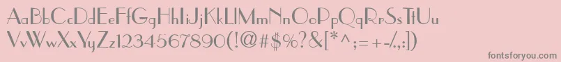 PramuddbNormal Font – Gray Fonts on Pink Background