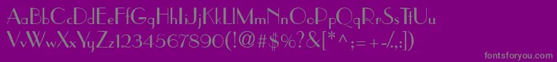 PramuddbNormal Font – Gray Fonts on Purple Background