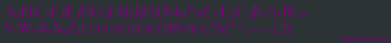 PramuddbNormal Font – Purple Fonts on Black Background