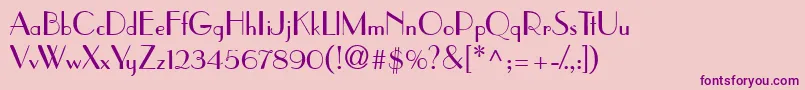 PramuddbNormal Font – Purple Fonts on Pink Background