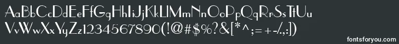 PramuddbNormal Font – White Fonts on Black Background