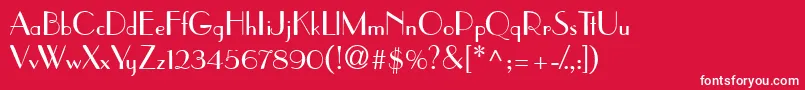 PramuddbNormal Font – White Fonts on Red Background