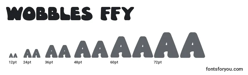 Wobbles ffy Font Sizes