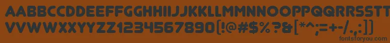 JunegullRegular Font – Black Fonts on Brown Background