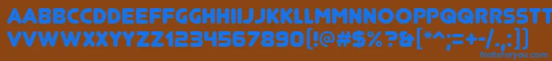 Подробнее о шрифте JunegullRegular Шрифт JunegullRegular – синие шрифты на коричневом фоне