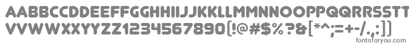 フォントJunegullRegular – 白い背景に灰色の文字