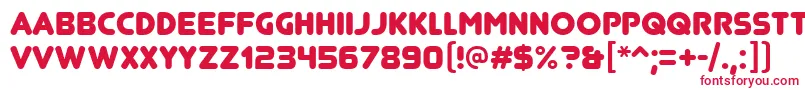 JunegullRegular Font – Red Fonts on White Background