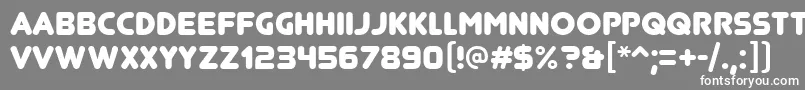 JunegullRegular Font – White Fonts on Gray Background