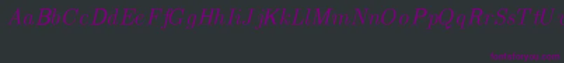 Шрифт CmTextItalic – фиолетовые шрифты на чёрном фоне