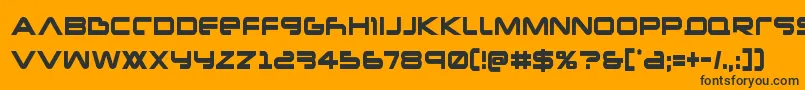 Newmarscond Font – Black Fonts on Orange Background