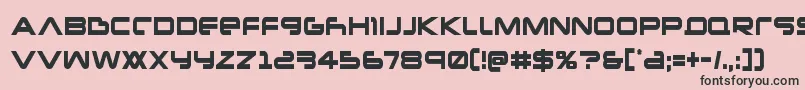 Newmarscond Font – Black Fonts on Pink Background