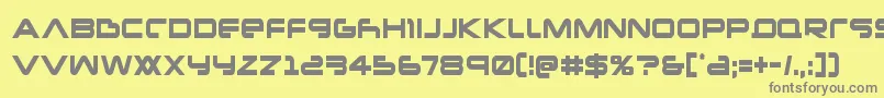 Newmarscond Font – Gray Fonts on Yellow Background