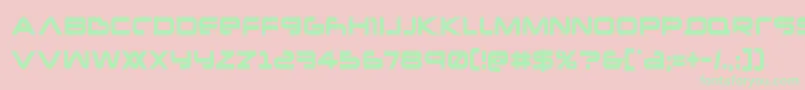 Newmarscond Font – Green Fonts on Pink Background