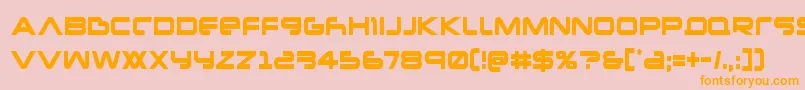 Newmarscond Font – Orange Fonts on Pink Background