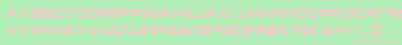 Newmarscond Font – Pink Fonts on Green Background