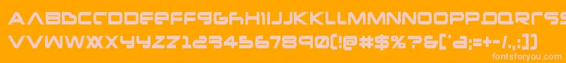 Newmarscond Font – Pink Fonts on Orange Background