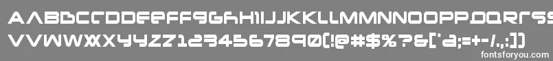 フォントNewmarscond – 灰色の背景に白い文字