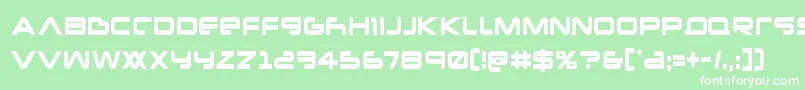 Newmarscond Font – White Fonts on Green Background