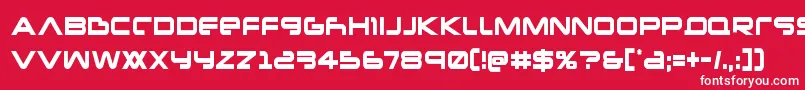 Newmarscond Font – White Fonts on Red Background