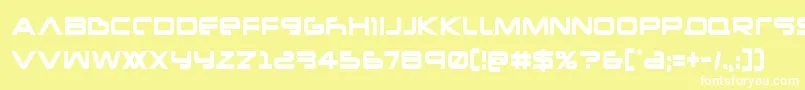 Newmarscond Font – White Fonts on Yellow Background