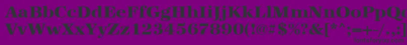 fuente Urwantiquatextbolwid – Fuentes Negras Sobre Fondo Morado